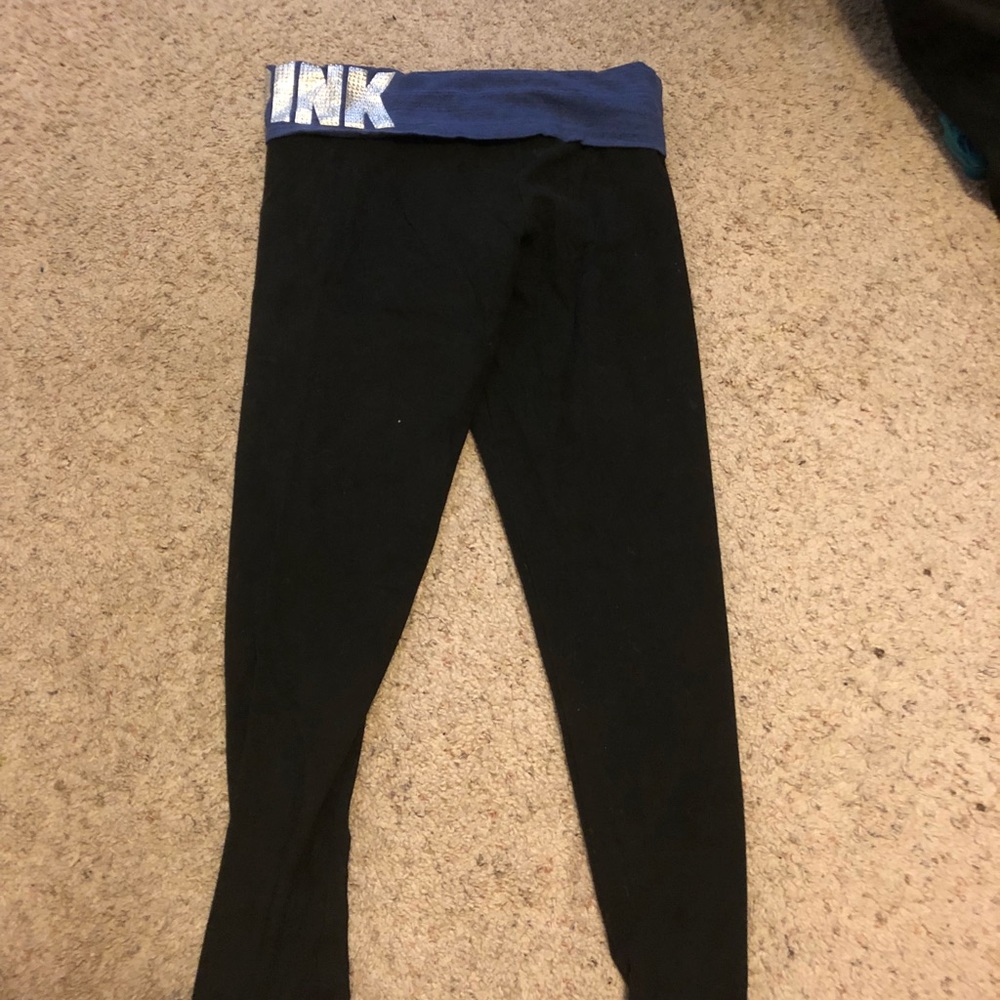 PINK yoga pants with crystals